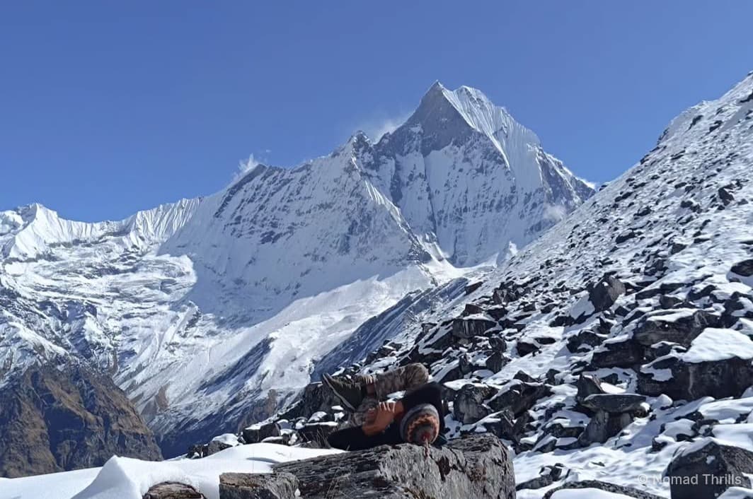 Trekkers on a mountain trail with Nomad Thrills